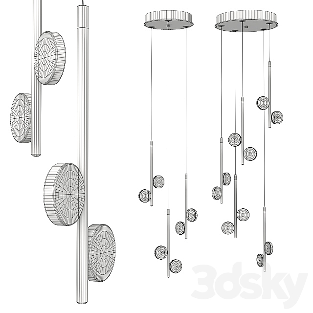 Pendant lamps Eglo Olindra. 3DSMax File - thumbnail 2