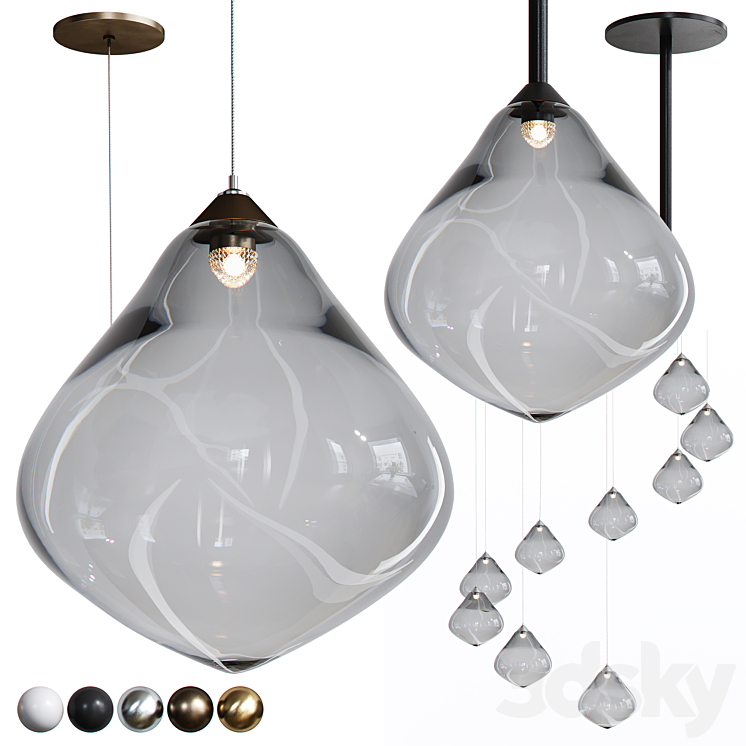 Pendant lamps OLLO from Soktas 3DS Max Model - thumbnail 1