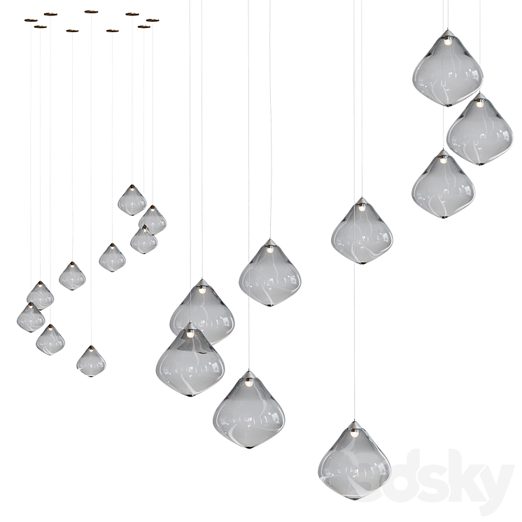 Pendant lamps OLLO from Soktas 3DS Max Model - thumbnail 2