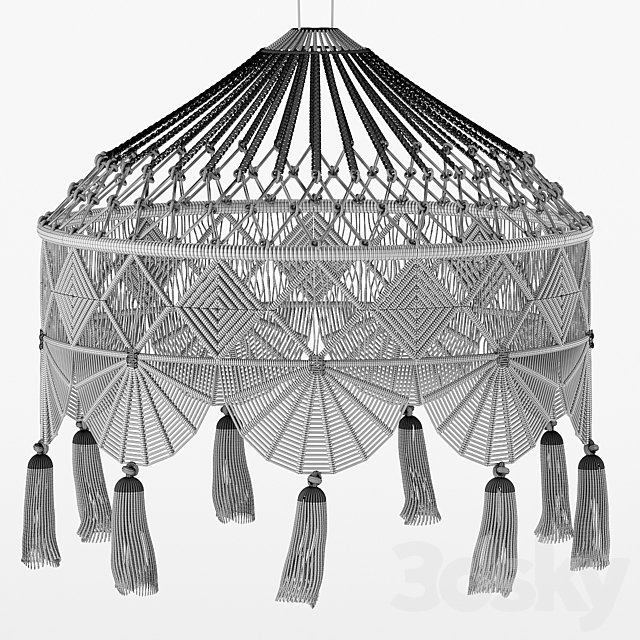 Pendant lampshade 3DS Max Model - thumbnail 4