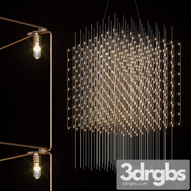 Pendant led chandelier oddrun by lampatron - thumbnail 1