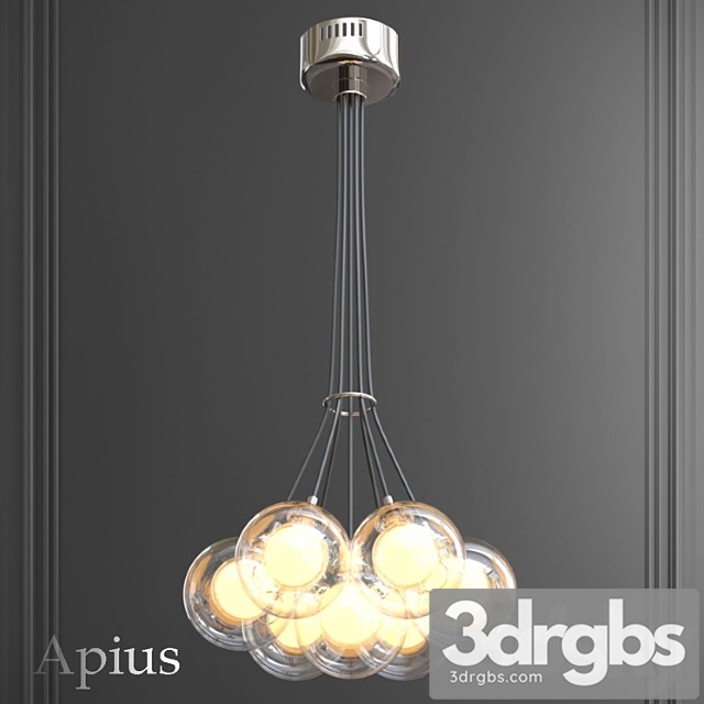 Pendant light Apius 3dsmax Download - thumbnail 1