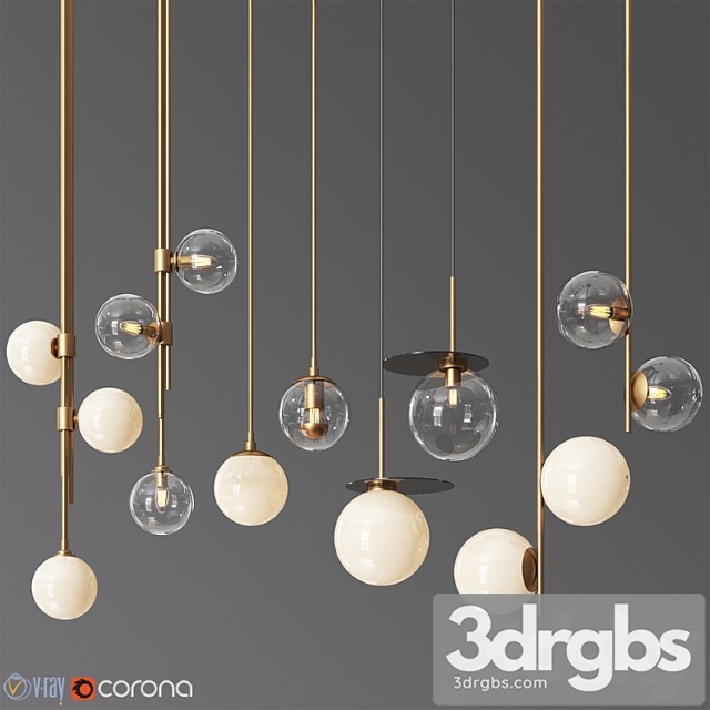 Pendant Light Collection 14 4 Type 3dsmax Download - thumbnail 1