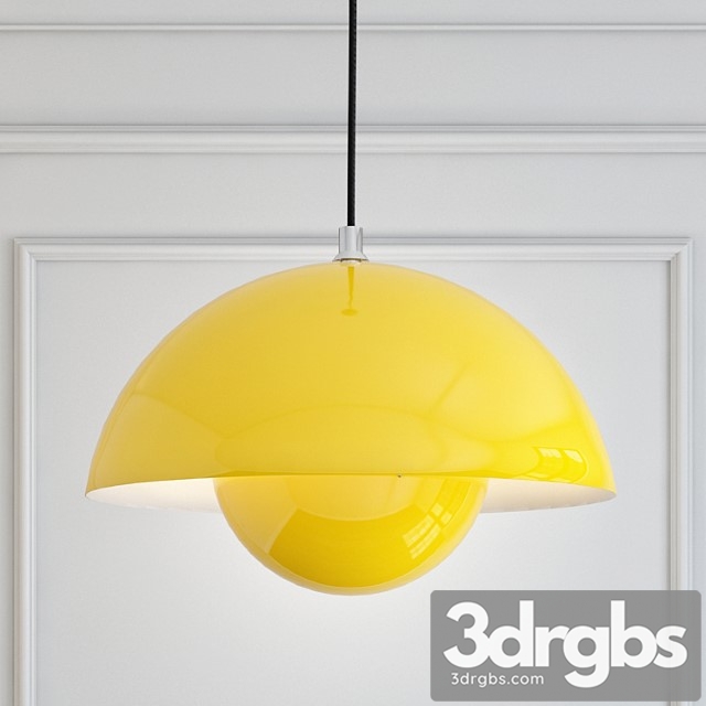 Pendant Light Flower Pot Diameter 38 3dsmax Download - thumbnail 1