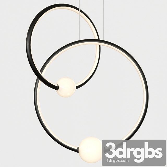 Pendant light lampatron griggs duo black - thumbnail 1