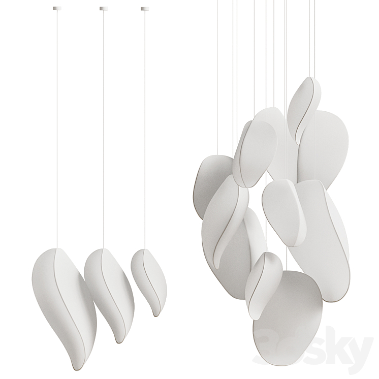 Pendant Light Lunaria Bolia 3DS Max Model - thumbnail 1