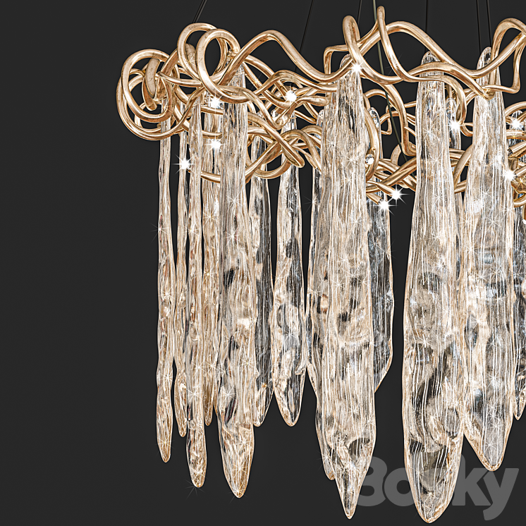 pendant light serip 3DS Max Model - thumbnail 2