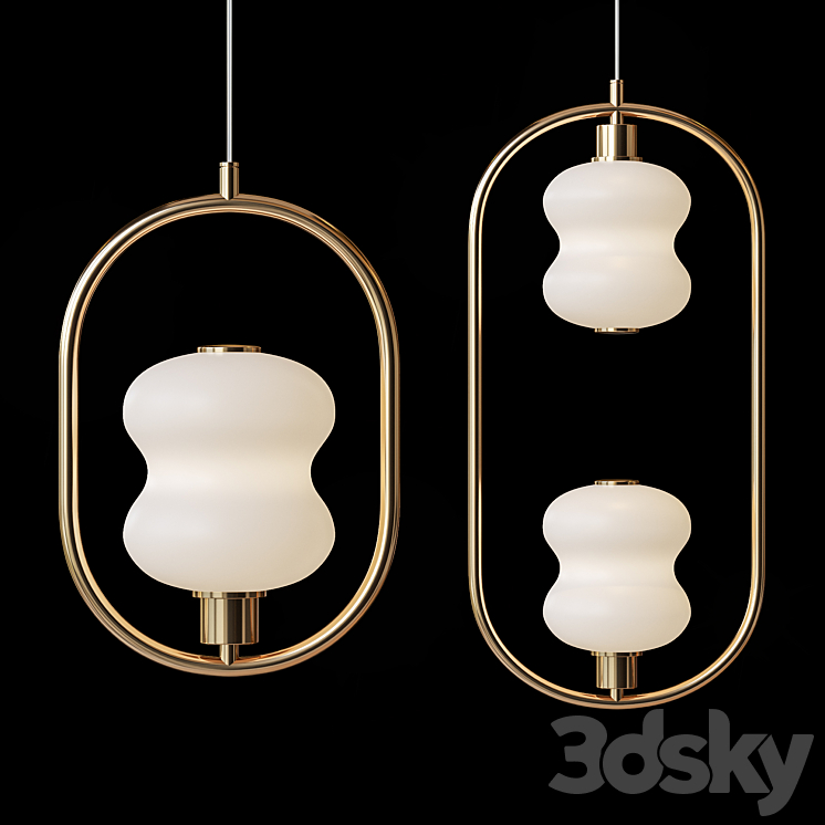 Pendant lights ALDA RING by Lampatron 3DS Max Model - thumbnail 1