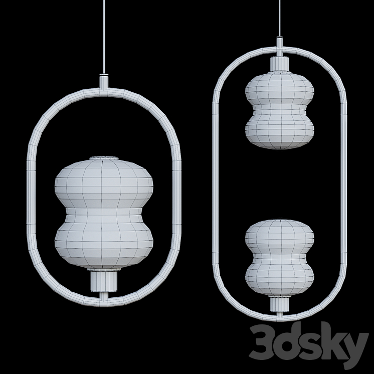 Pendant lights ALDA RING by Lampatron 3DS Max Model - thumbnail 2