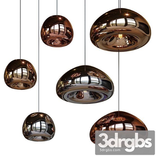 Pendant lights hollow pendant lamp big and little gold, silver and copper 1 - thumbnail 1