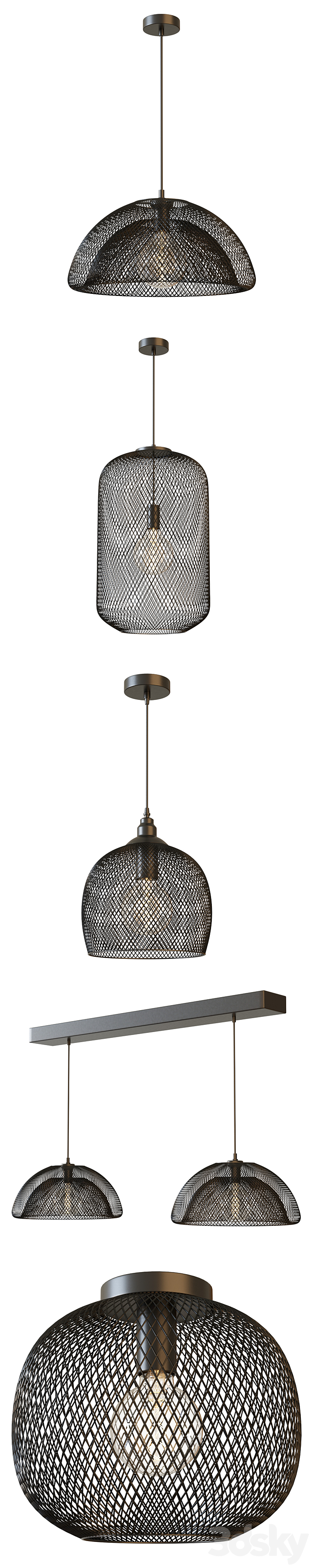 Pendant Lights Lucide Mesh 3DS Max Model - thumbnail 2