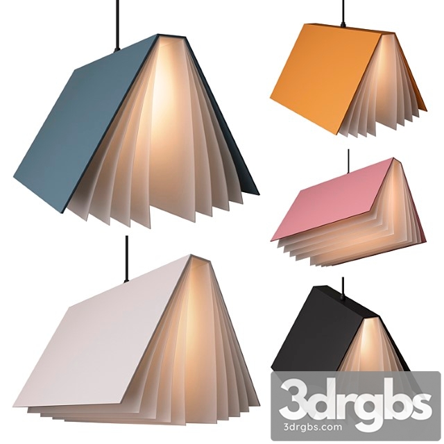 Pendant Lights Metal Books 3dsmax Download - thumbnail 1