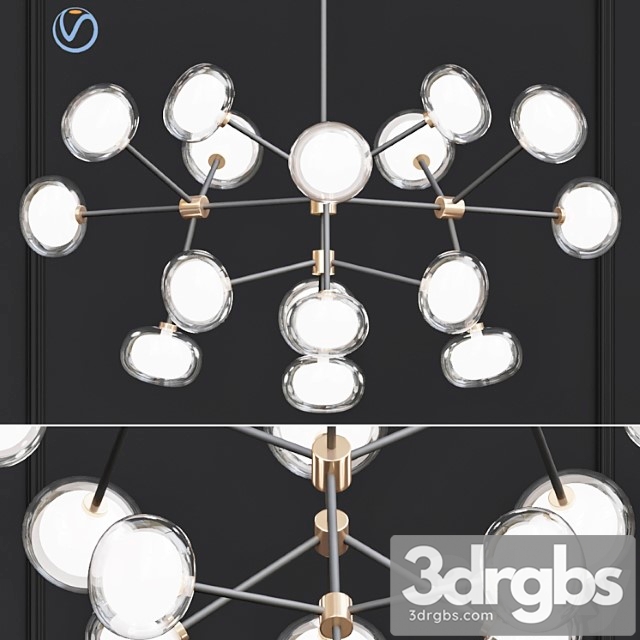 Pendant lights nabila chandelier 3dsmax Download - thumbnail 1