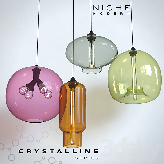 Pendant lights Niche Crystalline – 4 3DSMax File - thumbnail 1