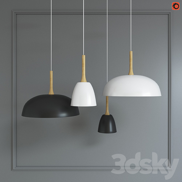 Pendant Lights Nordic Droplight 3DSMax File - thumbnail 1