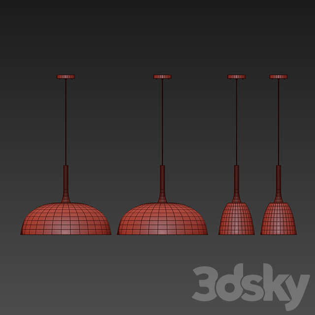 Pendant Lights Nordic Droplight 3DSMax File - thumbnail 2