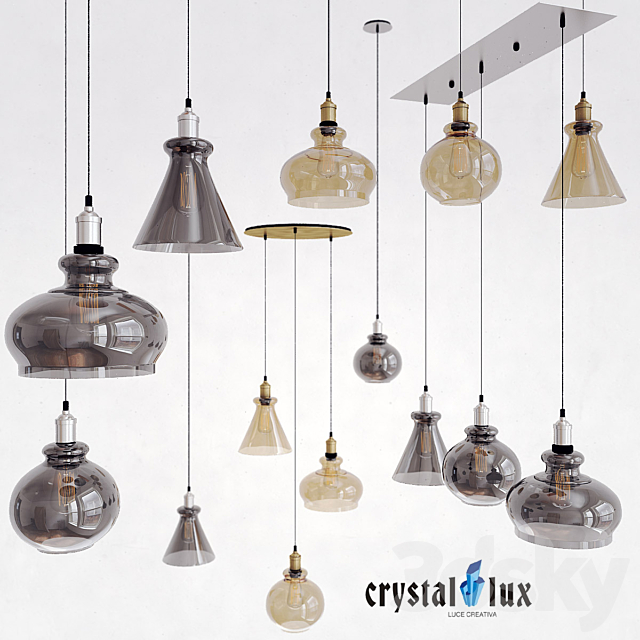 Pendants Crystal Lux Olla. Sonette. Camapanella 3DSMax File - thumbnail 1