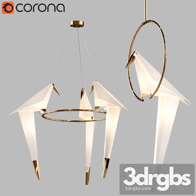 Perch Light Chandelier 3dsmax Download - thumbnail 1