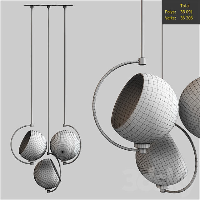 PHASE Pendant lamp 3DSMax File - thumbnail 3