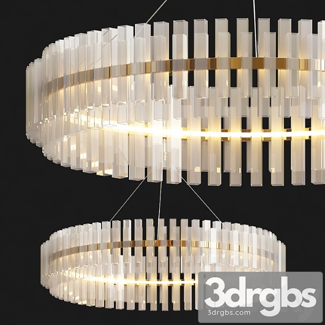 Phoebe round led crystal chandelier - thumbnail 1