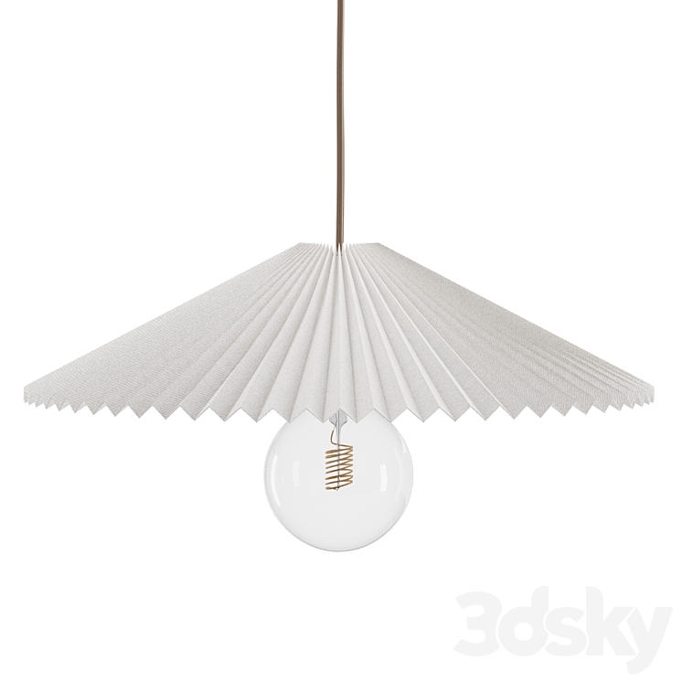 Pleated Lamp Shade 3DS Max Model - thumbnail 3