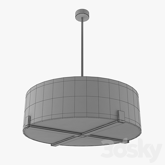 Porta Romana – Cross braced ceiling light 3DSMax File - thumbnail 3