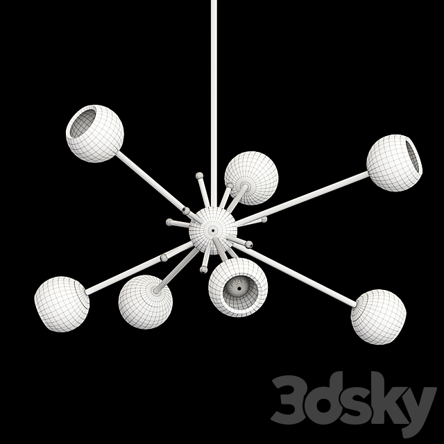 Porta Romana. ORBIT 2 CHANDELIER 3DSMax File - thumbnail 2