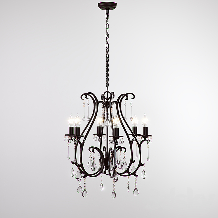 Pottery Barn Celeste Chandelier 3DS Max - thumbnail 2