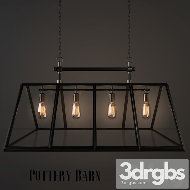 Pottery Barn Greenhouse Chandelier 3dsmax Download - thumbnail 1