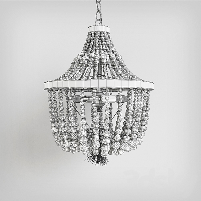 Pottery Barn Kids Dahlia Chandelier 3DSMax File - thumbnail 3