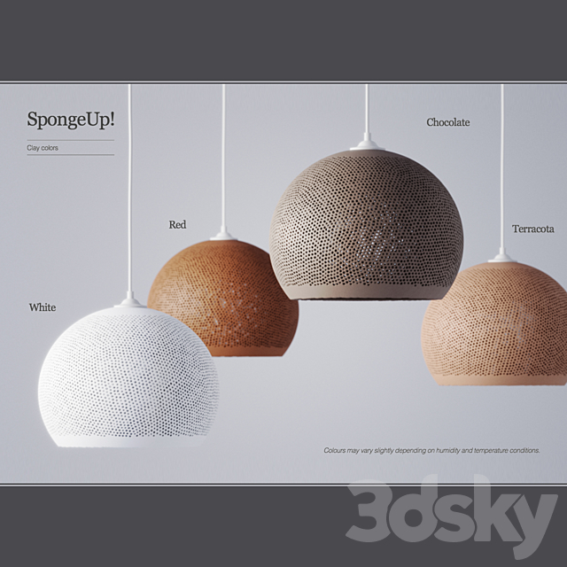 Pott’s Sponge Up Pendant Light 3DSMax File - thumbnail 1