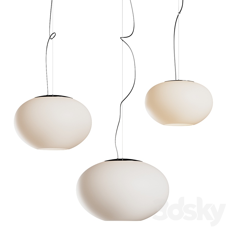 Prandina Zero Pendant Lamps 3DS Max Model - thumbnail 1