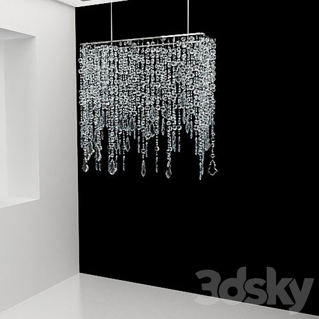 profi crystal chandelier 3DSMax File - thumbnail 1