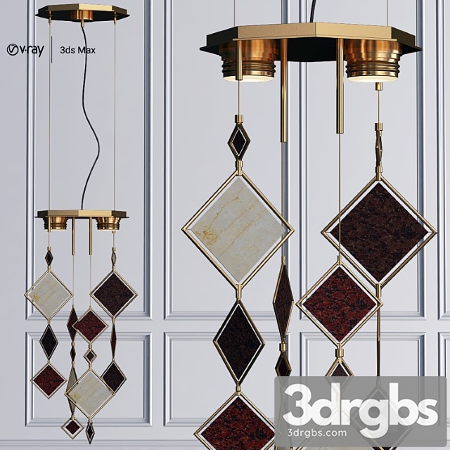 Quadrie Pendant 3dsmax Download - thumbnail 1