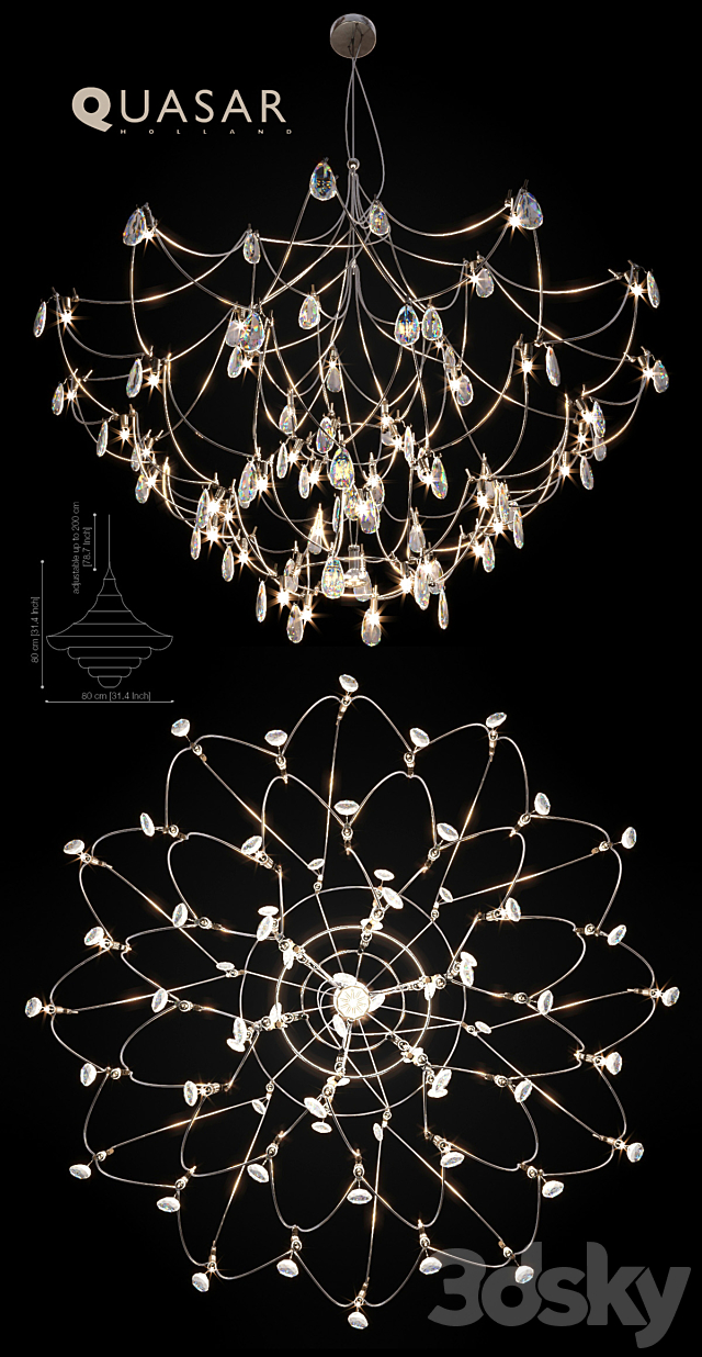 Quasar Crystal Galaxy 3DS Max Model - thumbnail 2