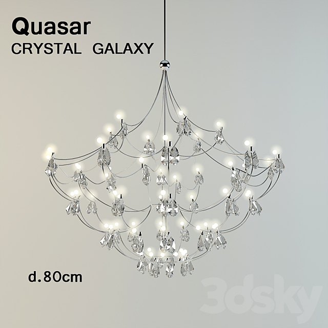 quasar CRYSTAL GALAXY 3DS Max Model - thumbnail 1