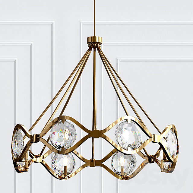 Quincy Chandelier By Crystorama 3DSMax File - thumbnail 1