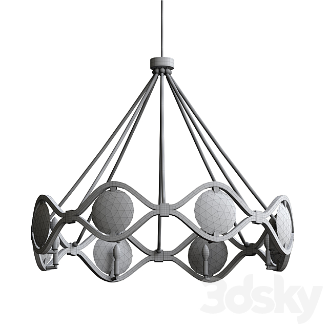 Quincy Chandelier By Crystorama 3DSMax File - thumbnail 2