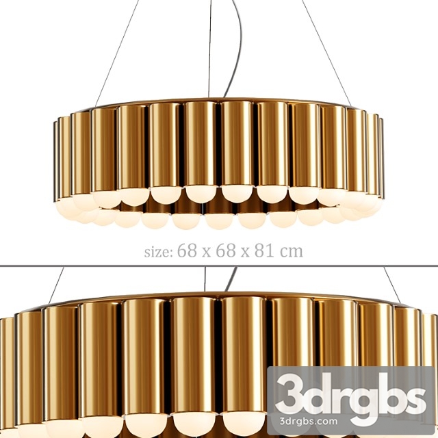 Radia gold 60 chandelier 3dsmax Download - thumbnail 1