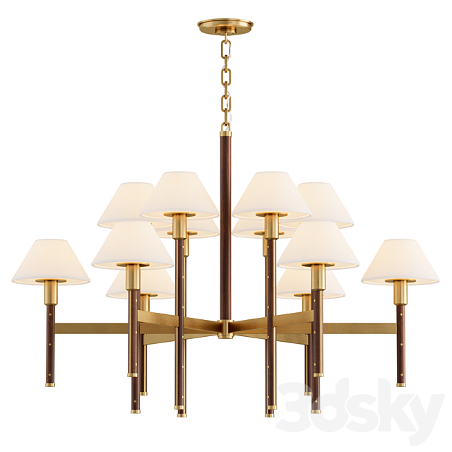 Ralph Lauren – Radford Large 2 Tier Chandelier 3ds Max - thumbnail 1