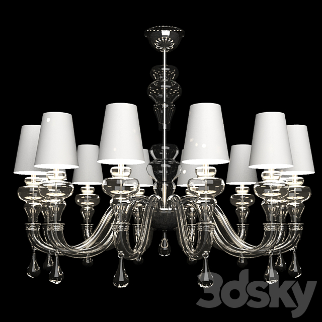 Ran Round Chandelier 3DSMax File - thumbnail 1