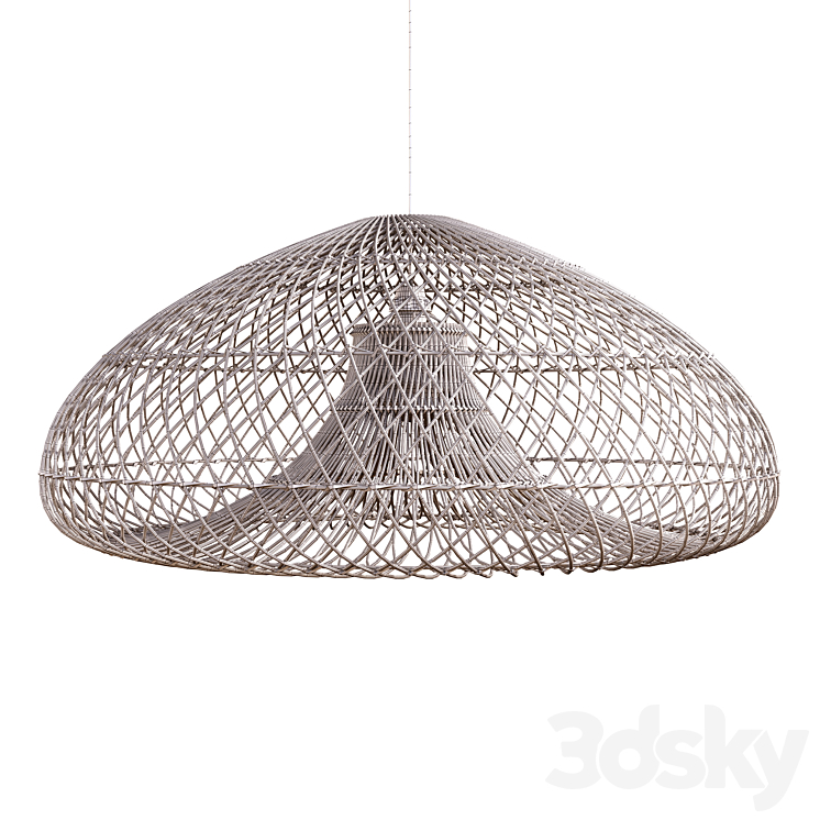 Rattan lamp Titou 3DS Max Model - thumbnail 2