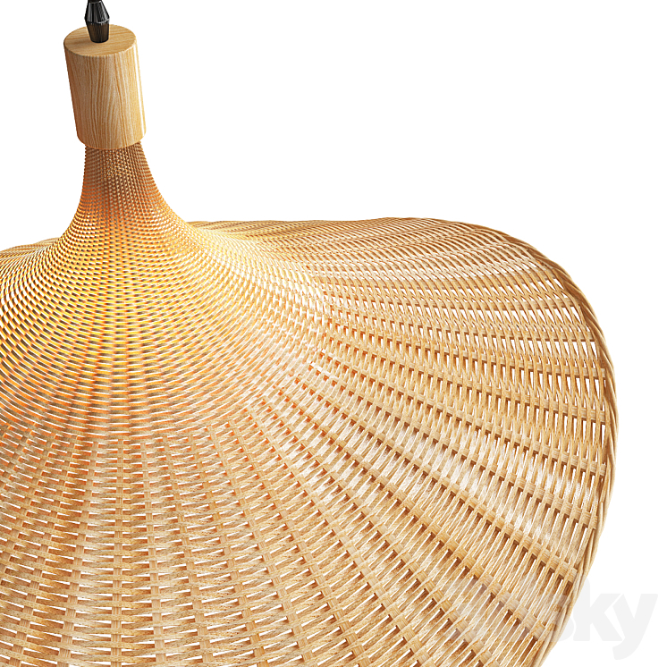 Rattan Lamps 3DS Max Model - thumbnail 2