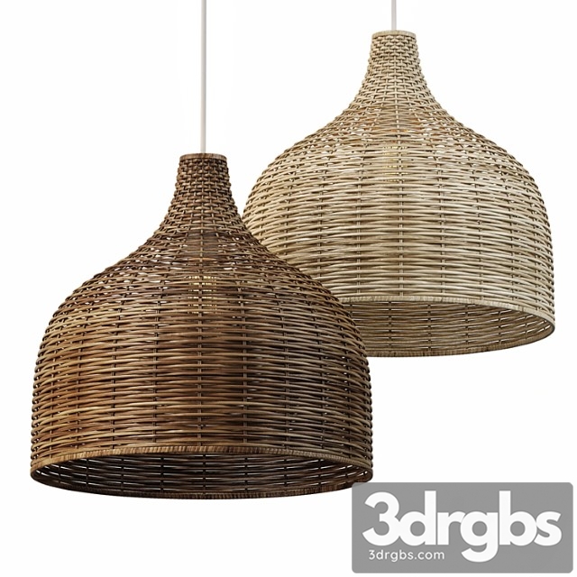 Rattan pendant 02 - thumbnail 1