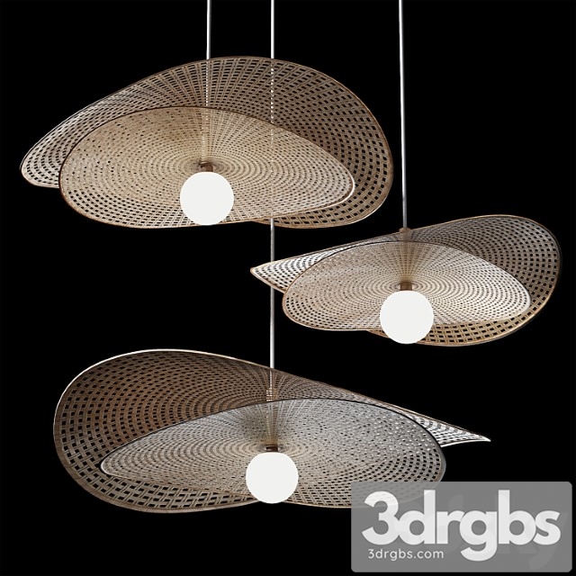 Rattan pendant light 10 - thumbnail 1