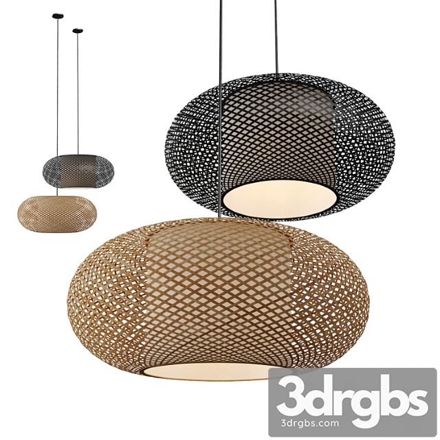 Rattan pendant light vol 3 - thumbnail 1