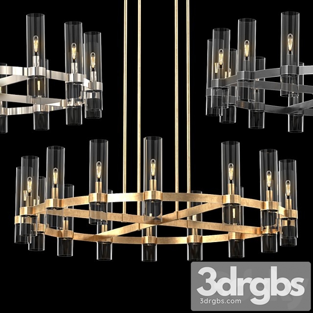 Ravelle Round Chandelier 48 2 3dsmax Download - thumbnail 1