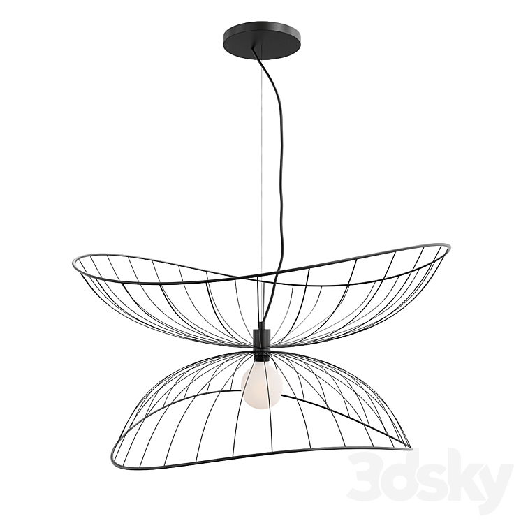 Ray Pendant 70 Black 3DS Max Model - thumbnail 1