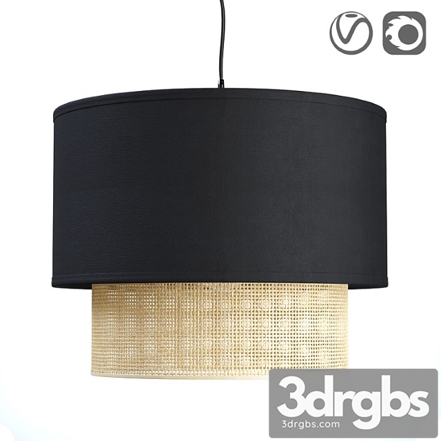 Reed hanging lampshade, dolkie - thumbnail 1