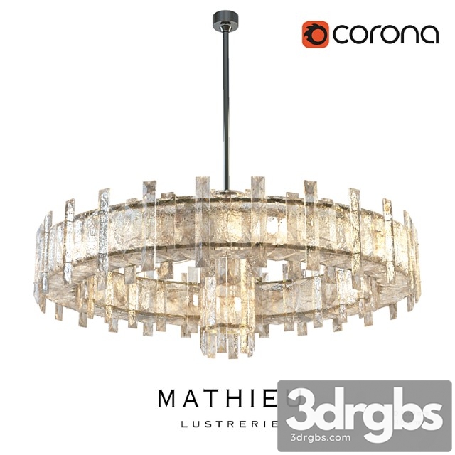 Regis Mathieu Lustrerie Saturne Chandelier 3dsmax Download - thumbnail 1